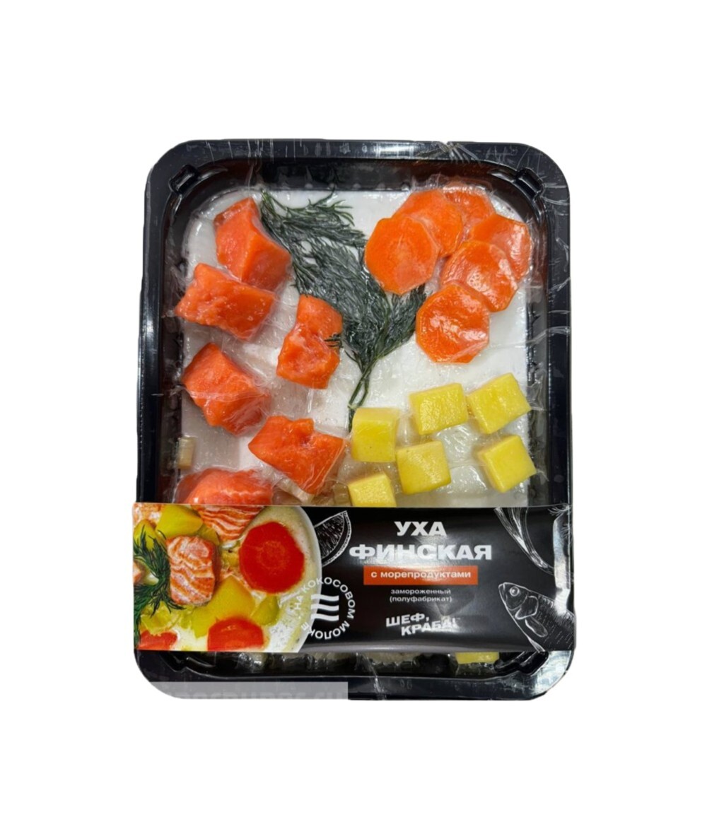 Уха Финская с морепродуктами на сливках "Шеф, Краба!" 350гр