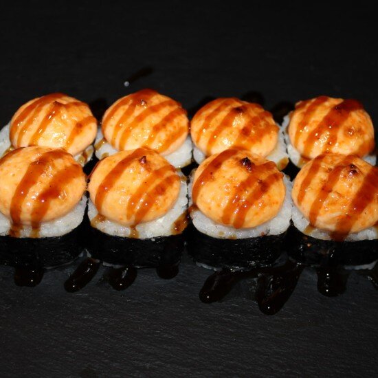 Запечённый эби маки