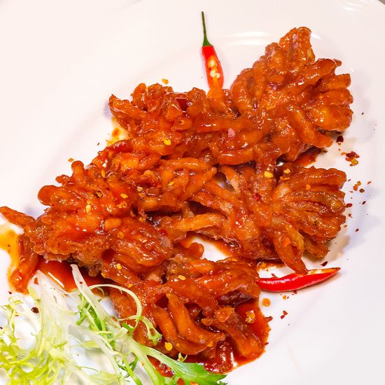 Хризантемы из красного морского окуня