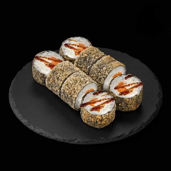 Жаренный с лососем