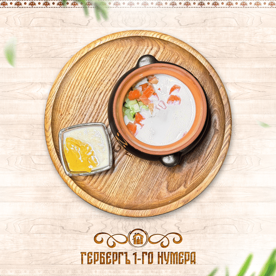 Окрошка с форелью
