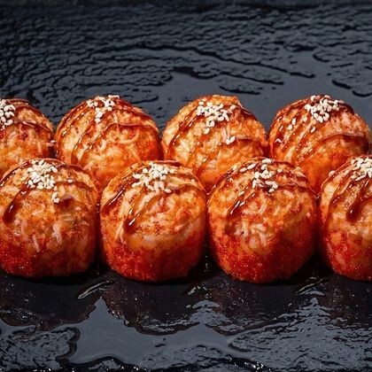 Запеченный ролл с острым крабом