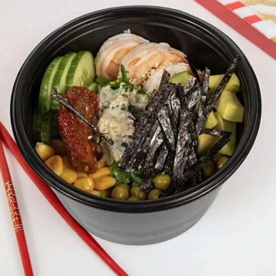 Поке с креветками