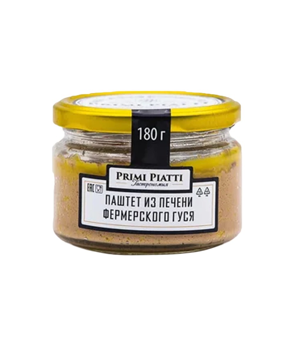 Паштет из печени фермерского гуся 180гр. "Primi Piatti"