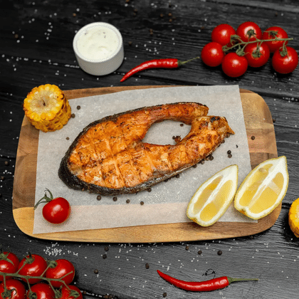 Сёмга на углях