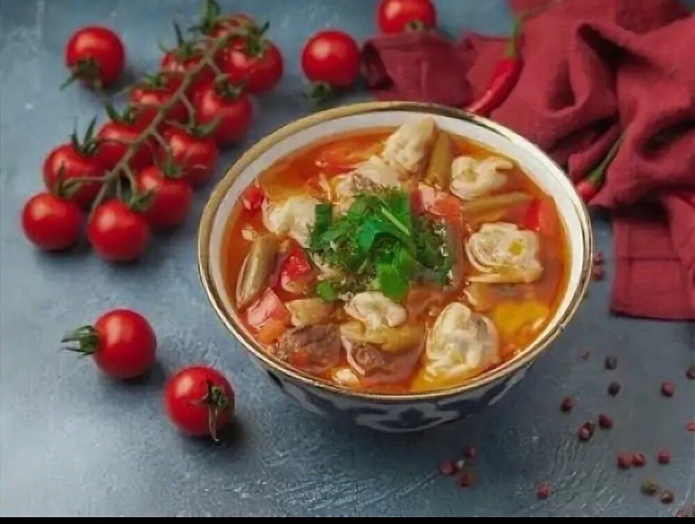 Манты шурпа