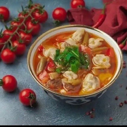 Манты шурпа