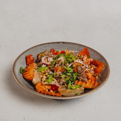 Бо сао (теплый салат с говядиной)