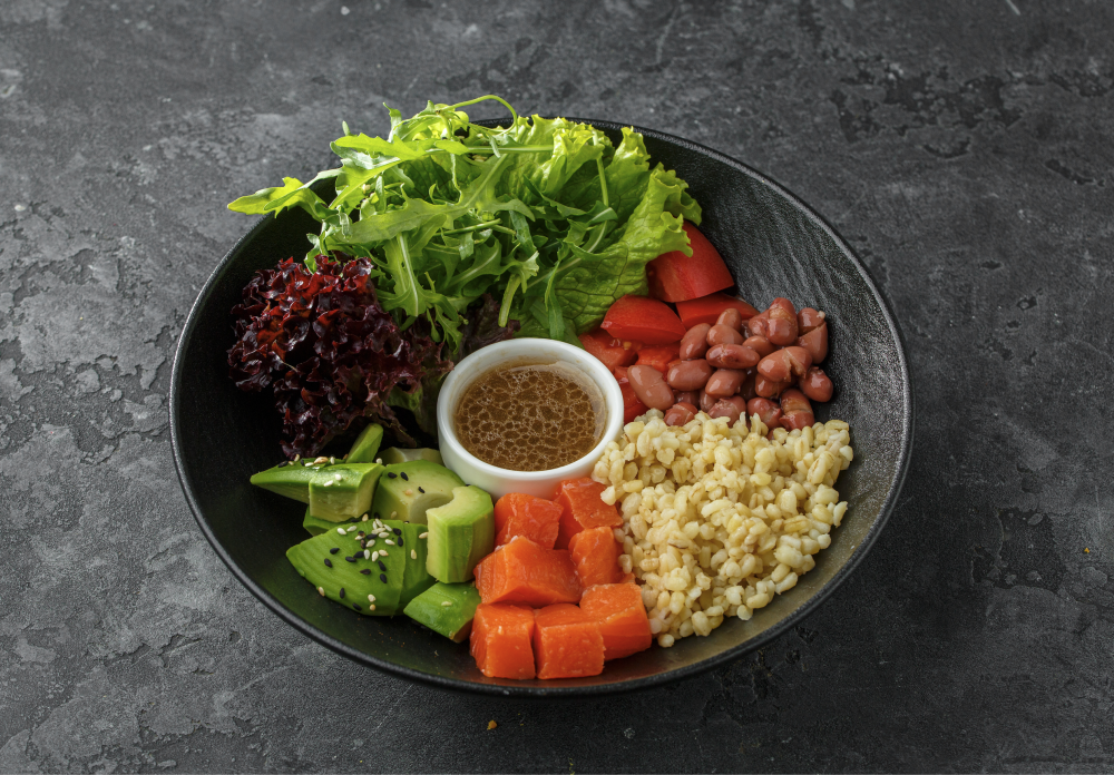 Боул с семгой