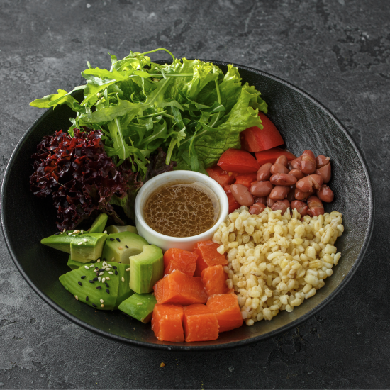 Боул с семгой