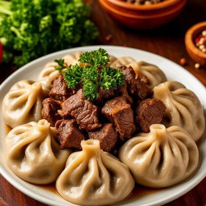 Хинкали с говядиной