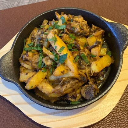 Скоблянка с картошкой и грибами