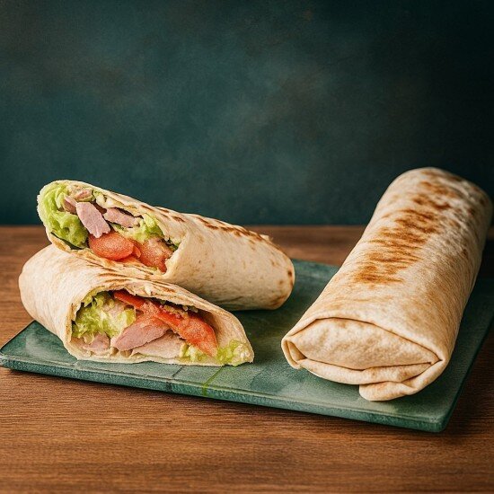 Шаурма с ветчиной и сыром