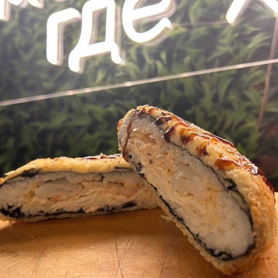 Сэндвич ролл с креветкой и крабом