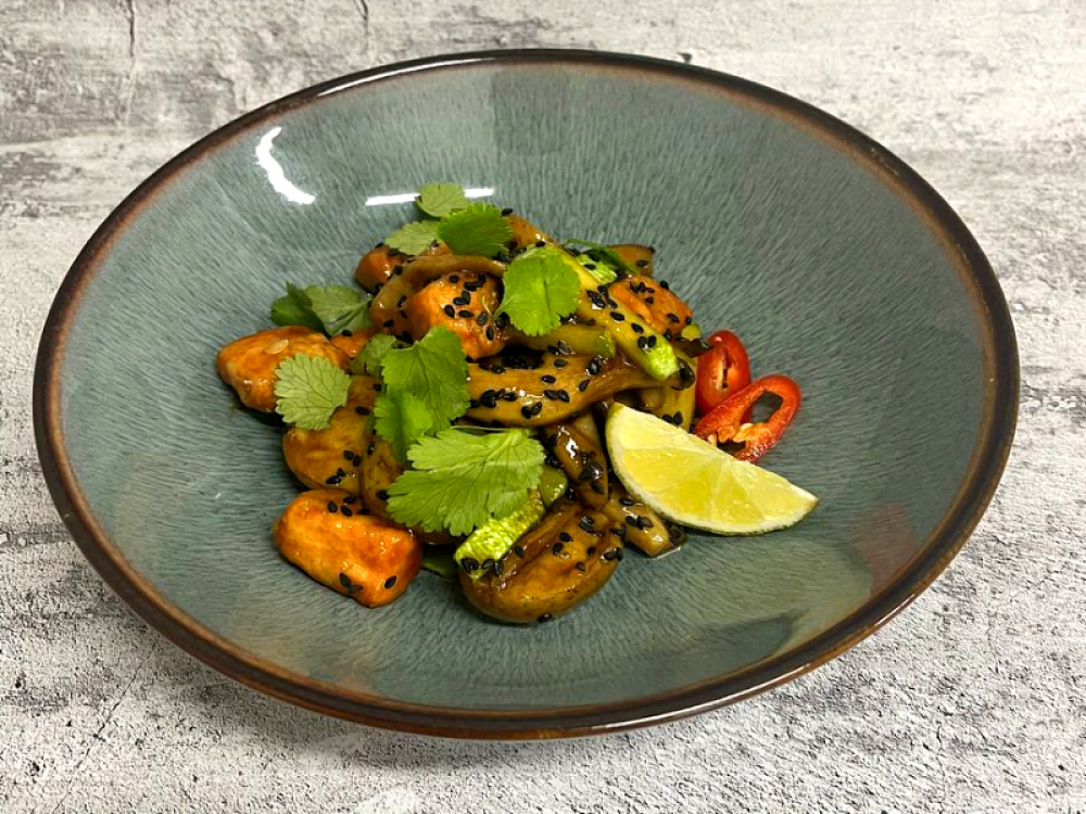 Филе лосося в терияки