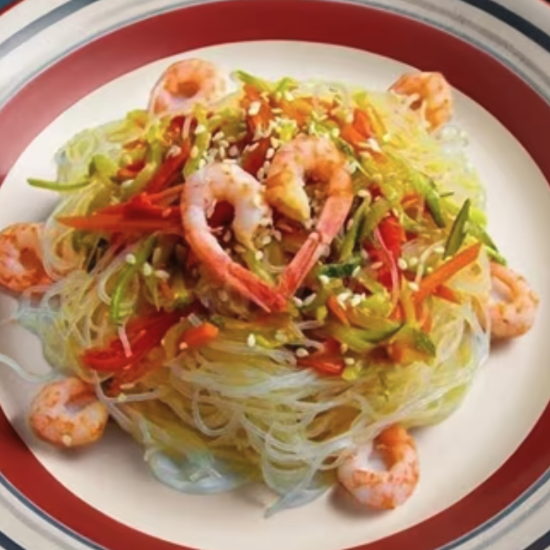 Фунчоза с креветками