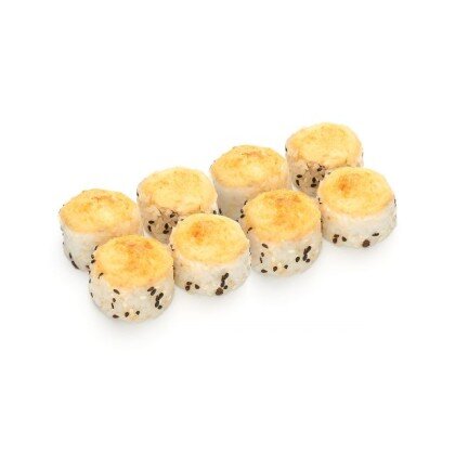 Запеченный ролл с лососем терияки