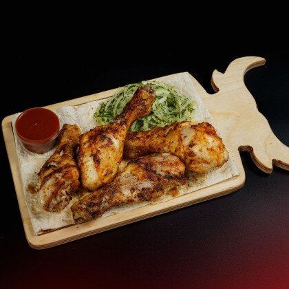 Голень куриная на углях