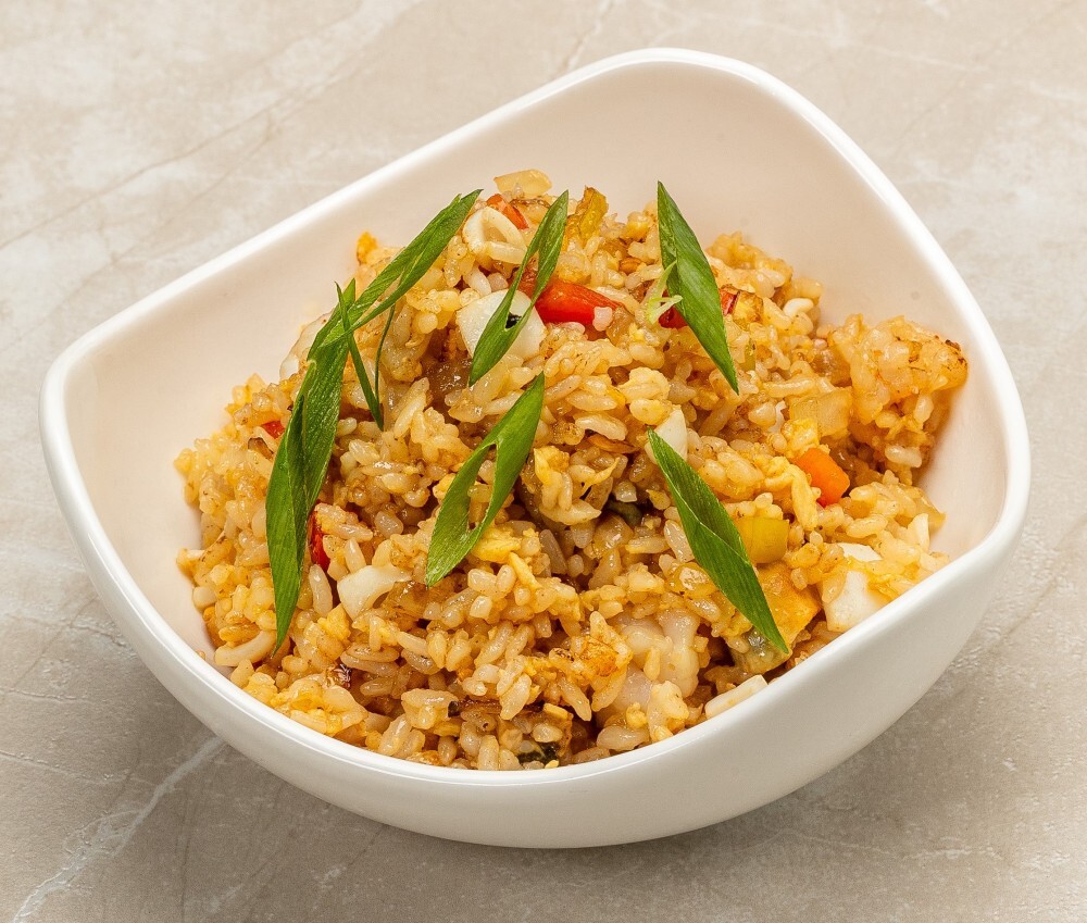 Жареный рис с морепродуктами