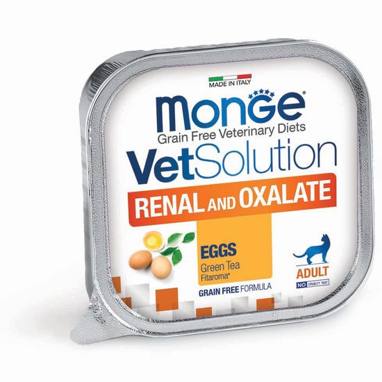 Monge VetSolution Cat Renal and Oxalate влажный диетический корм для кошек при хронической почечной недостаточности и для профилактики оксалатных уролитов, ламистер 100 г