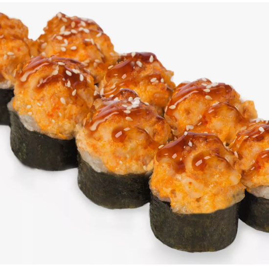 Маки с мидиями запеченные