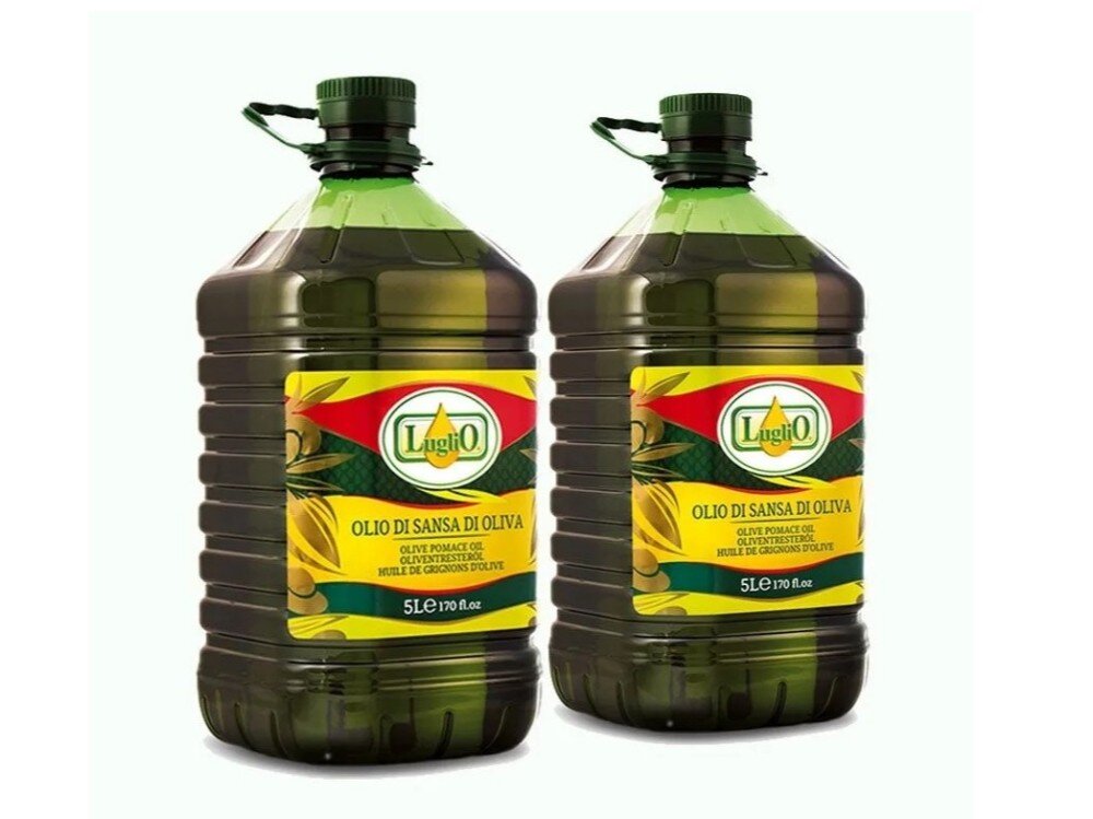 Масло оливковое LugliO рафинированное, Италия, Пэт 5л х 2 шт.