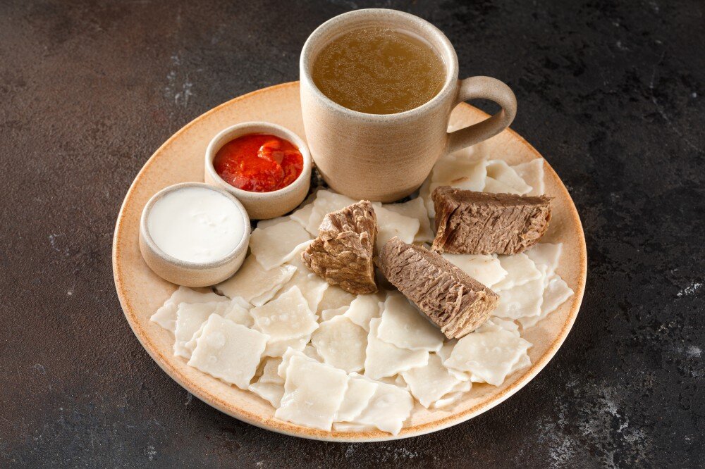 Кумыкский хинкал с отварной говядиной