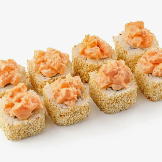 Калифорния с креветкой запеченная