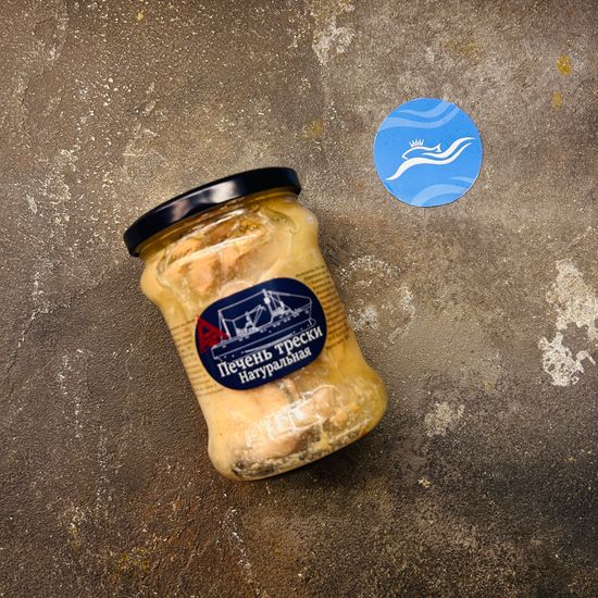 Печень трески из охл. сырья ст/б 500 гр Мурманск