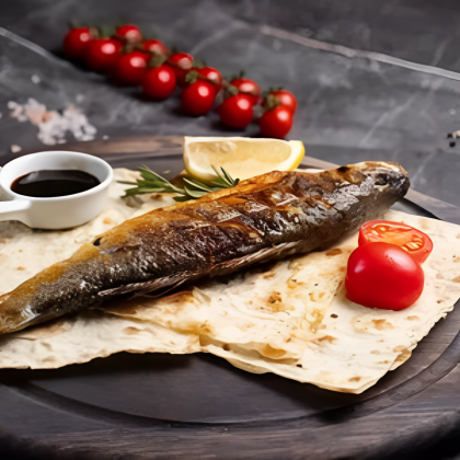 Форель речная на мангале