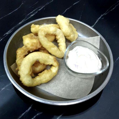 Кольца кальмара в кляре