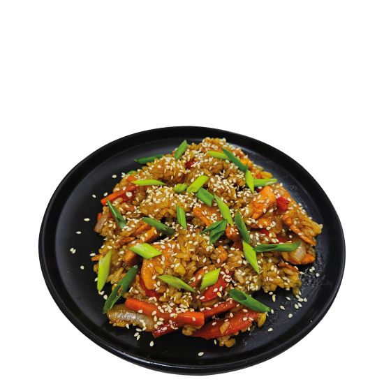 Тяхан с лососем