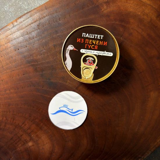 Паштет из гусиной печени с черным трюфелем ж/б