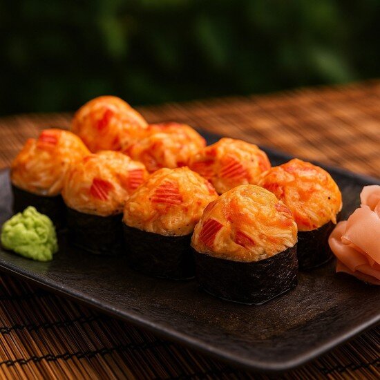 Ролл запеченный острый «Crab»