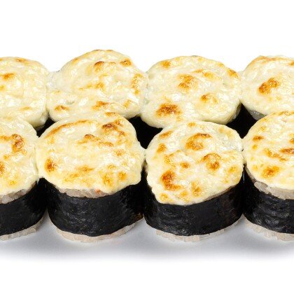 Запеченный сырный с лососем