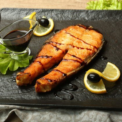 Семга на углях