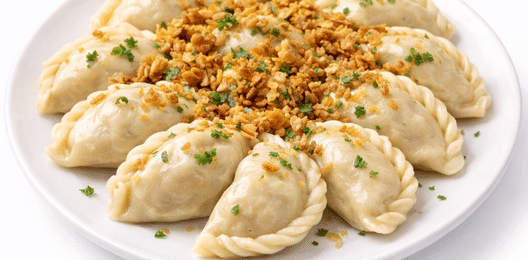 Вареники с картошкой и жареным луком