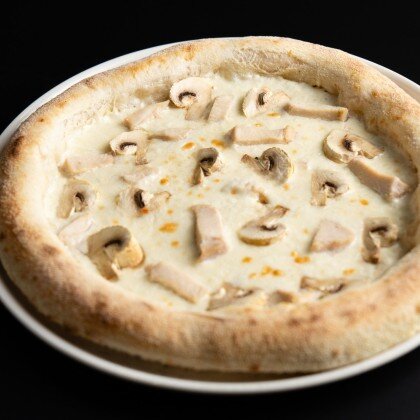 Пицца курица с грибами