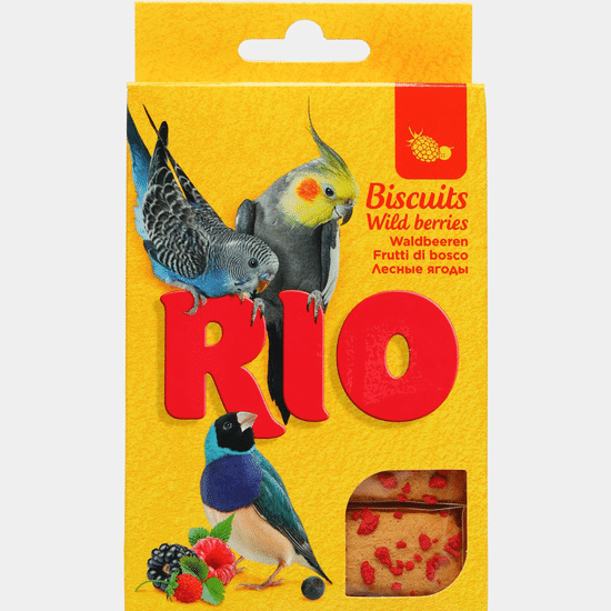 RIO бисквиты для птиц с лесными ягодами, 5 шт по 7 г