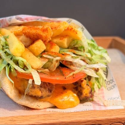 Гирос с мраморной говядиной