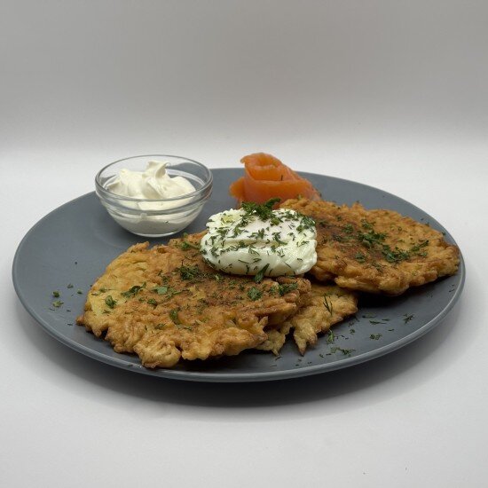 Драники с лососем/беконом