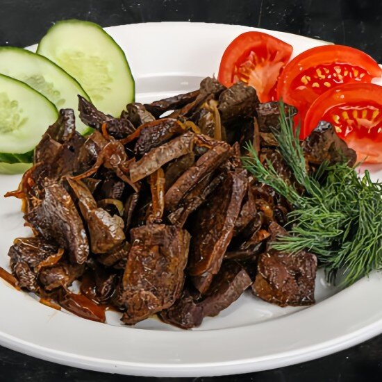 Печень жареная с луком