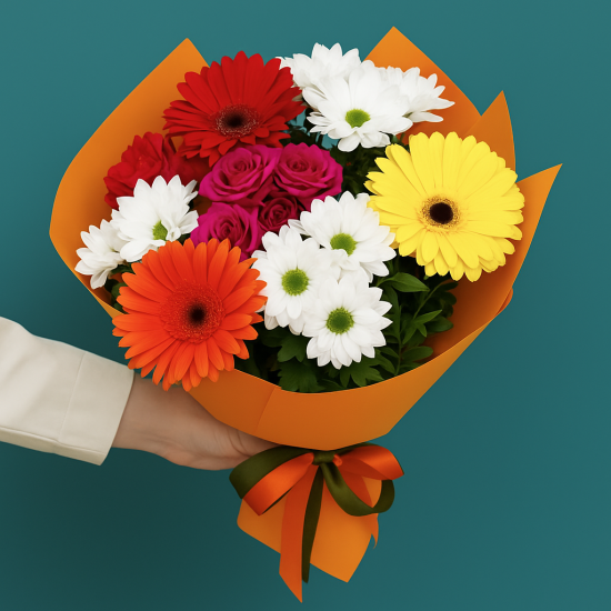 Букет М яркий