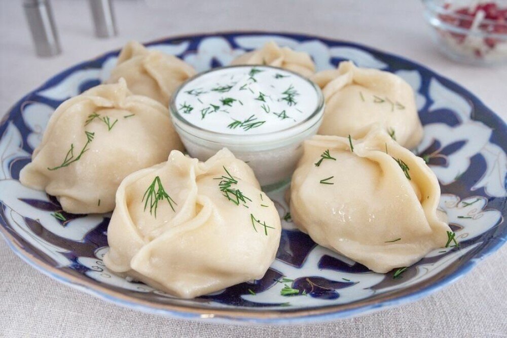 Манты на пару