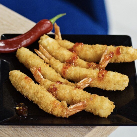 Креветки в кляре