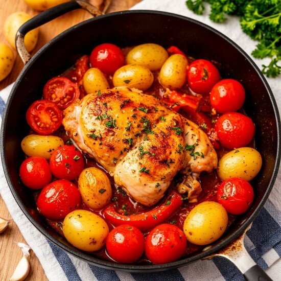 Сковородка с курицей