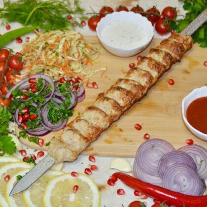 Люля-кебаб из телятины и свинины