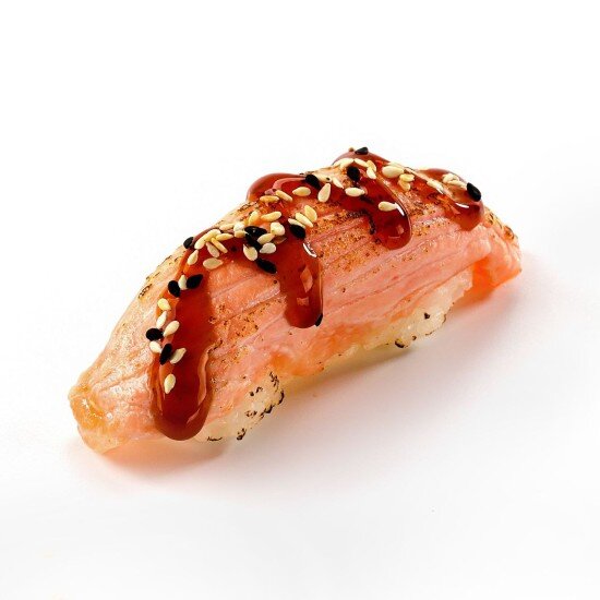 Суши опаленный лосось