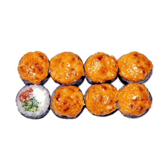 Запеченный ролл с лососем