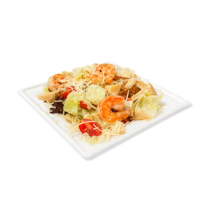 Салат Цезарь с тигровой креветкой